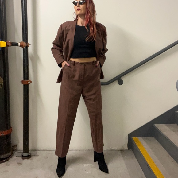 Bloomingdale’s Brown Vintage Pantsuit - Picture 11 of 12